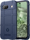 imoshion Hoesje Geschikt voor Google Pixel 8a Hoesje Siliconen - imoshion Rugged Shield Backcover - Donkerblauw