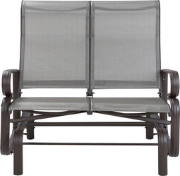 Beliani BORGIO - Tuinbank - Bruin - Aluminium