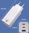 Ewent EW1323 - Oplader - 65W Power Delivery 3.0 Quick Charge 3.0 - Wit