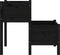 vidaXL - Plantenbak - 84,5x84x75 - cm - massief - grenenhout - zwart