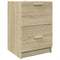 vidaXL - Wastafelkast - 40x37x59 - cm - bewerkt - hout - sonoma - eikenkleurig