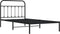 vidaXL - Bedframe - met - hoofdbord - metaal - zwart - 100x200 - cm