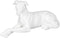 Decoratieve figuren Wit Hond 18 x 12,5 x 37 cm