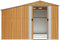 vidaXL - Tuinschuur - 277x279x179 - cm - gegalvaniseerd - staal - lichtbruin