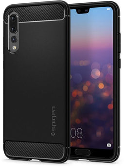 Spigen Rugged Armor - Soft case - Schokbestendig en krasbestendig - Zwart