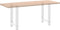 vidaXL - Salontafelpoten - 2 - st - 60x(72-73) - cm - staal - wit