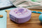 Amuse Plus Sea life Snackbox - Snackdoosjes - Bewaardoos met Clipsluiting - Vaatwasserbestendig - Paars - 200 ml