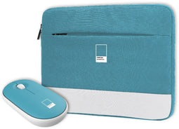 Pantone PT-BGMS001G1 - Laptophoes - Inclusief draadloze optische muis - Blauw