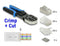 Delock RJ45 Crimp+Cut Toolkit - Installatieset - Inclusief 20 stuks Cat.5e en 20 stuks Cat.6 - Kleur blauw/zwart