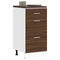 vidaXL - Onderkast - 40x46x81,5 - cm - bewerkt - hout - bruin - eikenkleur
