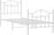 vidaXL - Bedframe - met - hoofd- - en - voeteneinde - metaal - wit - 80x200 - cm
