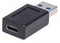 Manhattan 354653 - USB 2.0 Adapter - USB-A naar USB-C - Zwart