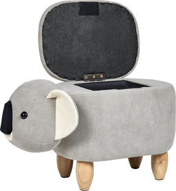 COALA - Poef - Lichtgrijs - 32 cm - Fluweel