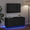 vidaXL - TV-kast - Zwart - 100x38x49 - cm - Gelaagd - hout