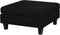Beliani FEVIK - Hoekbank met ottomaan - Zwart - Kunststof