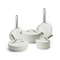 Alva Mobi - 8-PC Kookset - Keramische anti-aanbaklaag - Cannoli Wit (8 stuks)