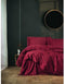 Satin King - Beddengoedset - 1 dekbedovertrek 220 x 240 cm + 2 kussenslopen 60 x 60 cm - 100% katoensatijn - Rood