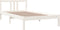 vidaXL - Bedframe - massief - hout - wit - 100x200 - cm
