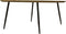 Tafel Bern ovaal swiss edge - 180x100x76 - Naturel/zwart - Mangohout/metaal