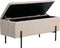 House Nordic Watford - Bankje Bouclé Opslag - Beige 95x36,5x46cm