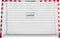 Dunlop Voetbaldoel - Voetbal Goal 300 x 200 x 110 cm - Metaal - Wit/Rood - Snelle Montage - Inclusief 7 Grondhaken
