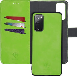 iMoshion Hoesje Geschikt voor Samsung Galaxy S20 FE Hoesje Met Pasjeshouder - iMoshion Uitneembare 2-in-1 Luxe Bookcase - Groen