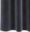 vidaXL - Zwarte - Uitvouwgordijnen - met - Toplint - 2 - stuks - Donkergrijs - Velvet