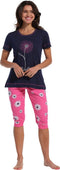 Rebelle Spring Daisy - Pyjamaset - Gebloemd - Roze - Maat 44