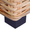 vidaXL - Salontafel - natuurlijk - rattan - 45x45x30 - cm