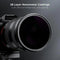 K&F Concept ND100000 - 72mm ND Filter - 16.6 Stops Lichtreductie - Zwart