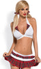 Obsessive School Kostuum - Erotische Rollenspel Kleding - Maat S/M - Rood