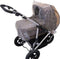 Babsana Regenhoes - Universeel voor Kinderwagen - Elastische Hoeken - Transparant