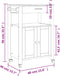 vidaXL - Keukentrolley - MONZA - 60x40x90 - cm - massief - grenenhout