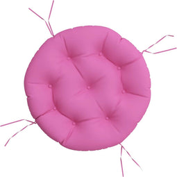 vidaXL - Zitkussen - rond - Ø - 60x11 - cm - oxford - stof - roze