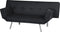 BRISTOL - Slaapbank 3-zits - Zwart - Kunstleer