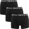 JACK&JONES PLUS JACSENSE - Boxershorts - 3-pack - Zwart (3 stuks)