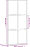 vidaXL - Schuifdeur - 102,5x205 - cm - gehard - glas - en - aluminium - wit