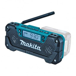 Makita MR052 - Bouwradio - Accu 10,8 V - Tot 30 uur speelduur - Blauw Zwart