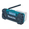 Makita MR052 - Bouwradio - Accu 10,8 V - Tot 30 uur speelduur - Blauw Zwart