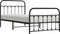vidaXL - Bedframe - met - hoofd- - en - voeteneinde - metaal - zwart - 107x203 - cm