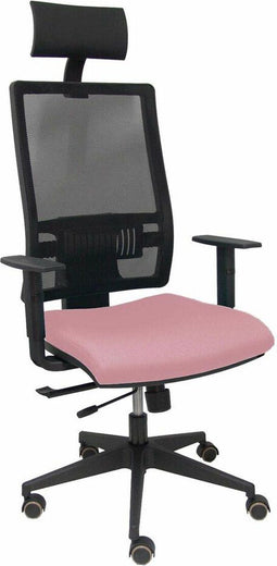 Bureaustoel met hoofdsteun P&C Horna Traslack bali Roze