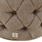 Riviera Maison Opera Footstool Melting Silver - Polyester, Acryl, Rubberhout - Smeltend Zilver - 60.0x60.0x42.0 cm