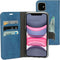 Mobiparts iPhone 11 - Classic Wallet Case - Ruimte voor pasjes - Steel Blue