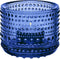 Iittala Kastehelmi Theelichthouder / Kaarshouder / Waxinelichthouder Glas - Sfeerlicht - Marineblauw - 64mm - 1 Stuk