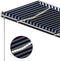 vidaXL - Luifel - handmatig - uittrekbaar - met - LED - 400x300 - cm - antracietkleur