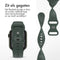 imoshion Siliconen⁺ bandje - Geschikt voor Apple Watch 1, 2, 3, 4, 5, 6, 7, 8, 9, 10 (42 mm), SE - 38/40/41 mm - Donkergroen - S/M