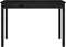 vidaXL - Eettafel - 110x55x75 - cm - massief - grenenhout - zwart