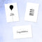 Partizzle - Verjaardagskaarten Set - 36 Stuks - Minimalistisch - Zwart en Wit (36 stuks)