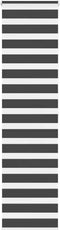 vidaXL - Zebra - rolgordijn - 60x200 - cm - stofbreedte - zwart - 55,9 - cm