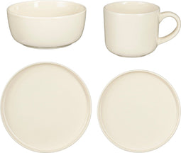 Mica Decorations Ozzu Serviesset 4 Persoons - Steengoed - Off-white